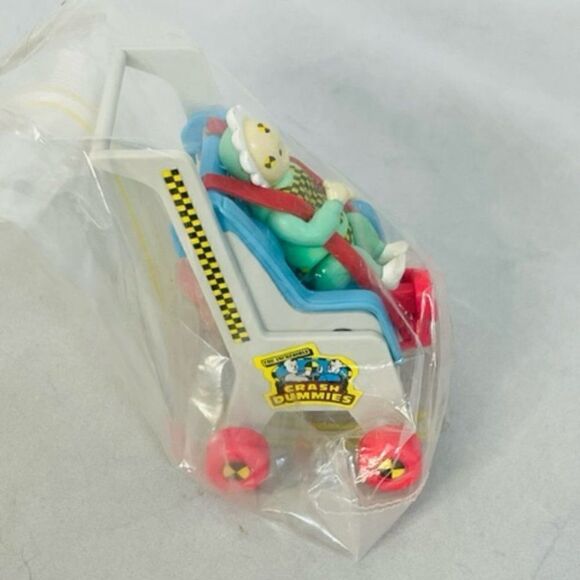 Vintage Crash Test Dummies Tyco 1991 Skid the Kid & Baby Stroller Excellent - No - Picture 3 of 4